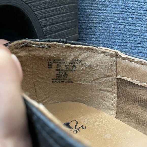 I Love Comfort Shoes Women’s Size 9 Slip On Black Leather Non-Slip Work Office - Picture 16 of 16